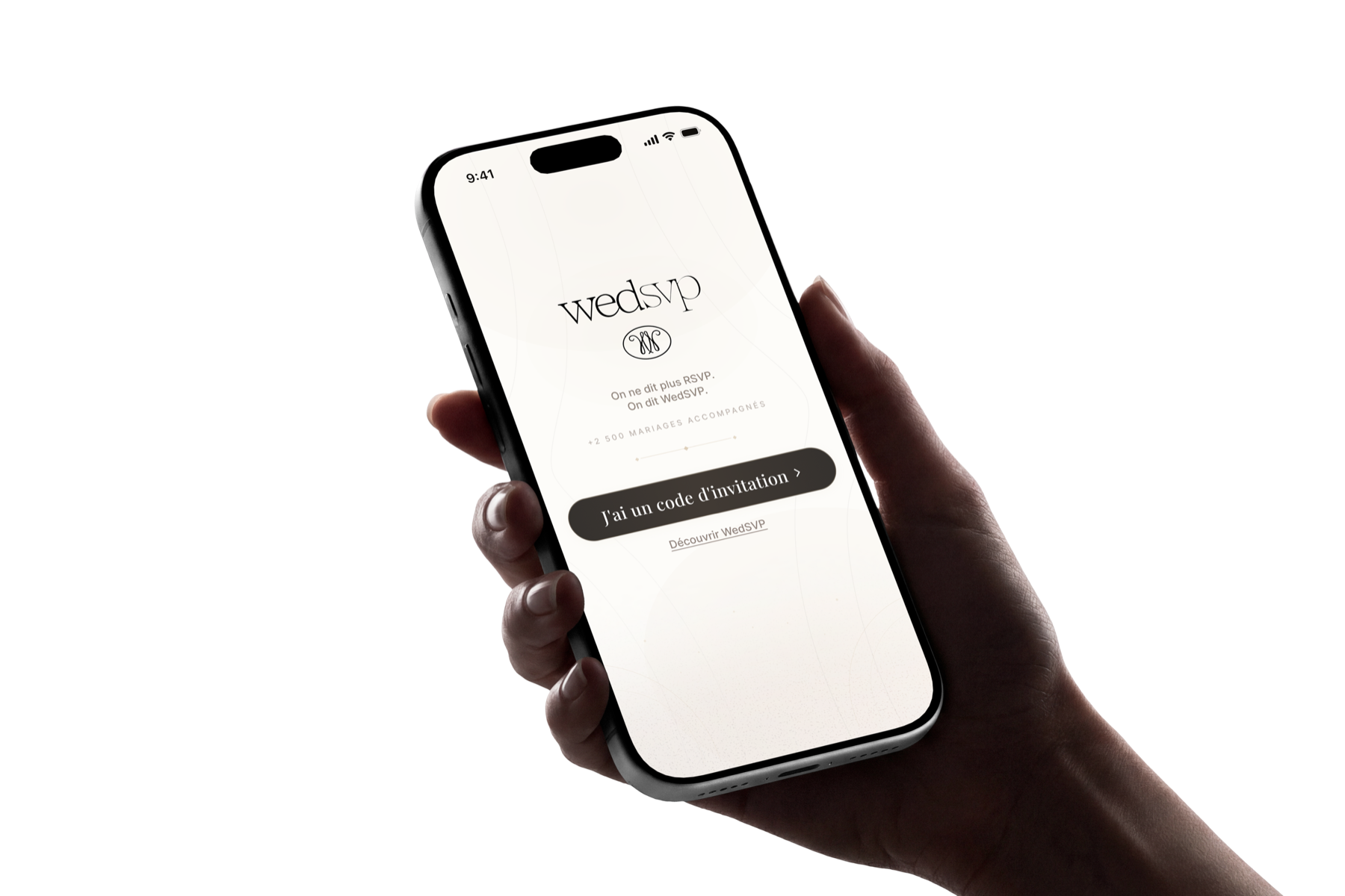 WedSVP sur iPhone
